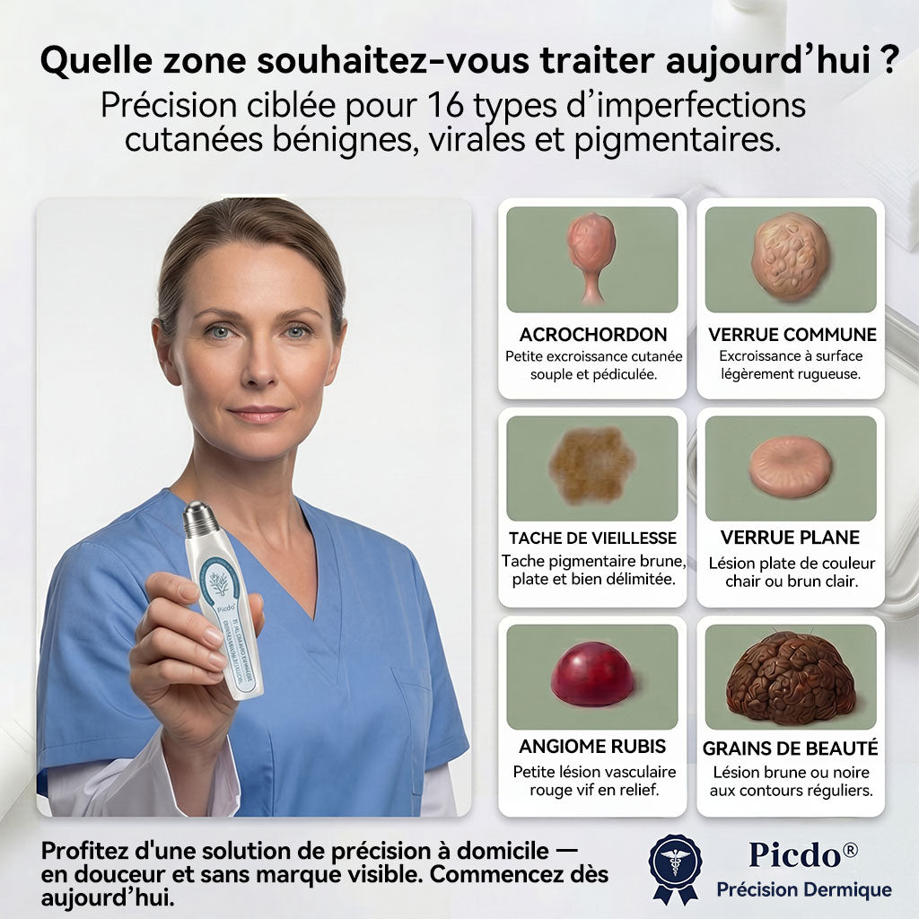 Boutique officielle de la marque 𝐏i𝐜𝐝o® 🍈💖7 Jours Effaceur de taches et d’excroissances cutanées(Zéro douleur, zéro cicatrice – Roller)
