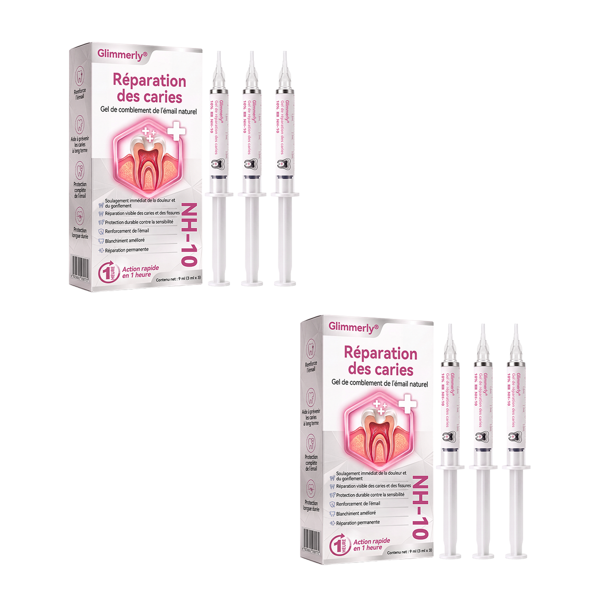 Glimmerly® 🍁💖DenPerm🎉— Gel Réparateur de l’Émail Naturel pour Caries, Dents Sensibles & Émail Fragilisé
