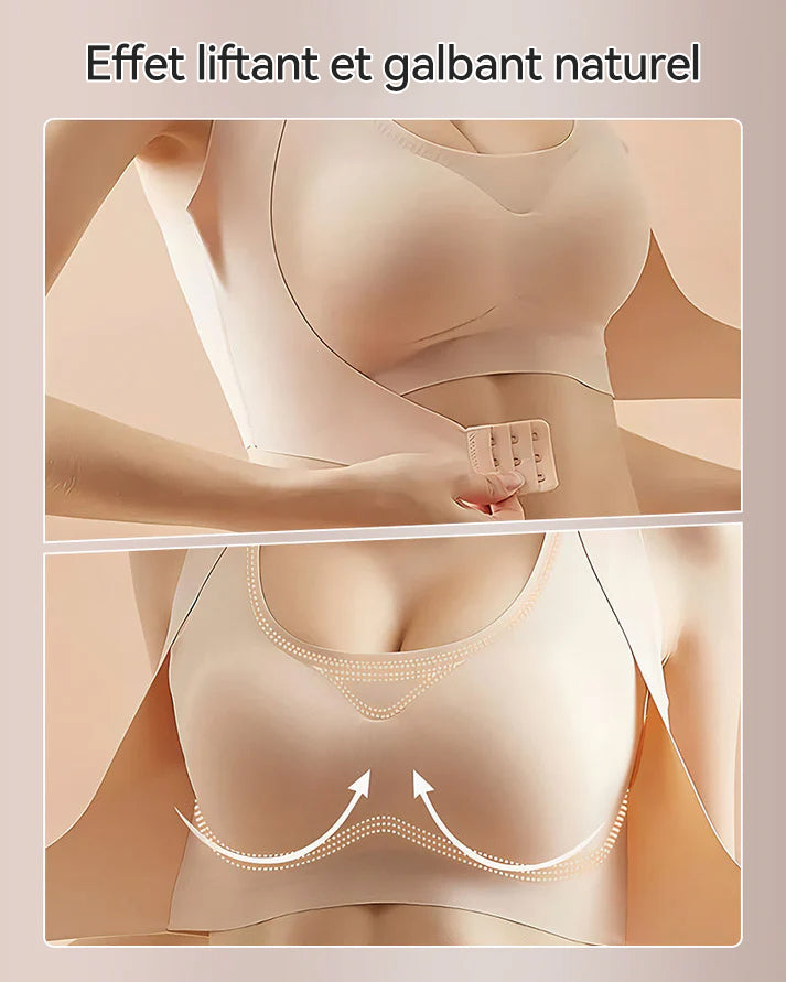 Vnproo®🌼💖Soutien-Gorge De Posture Sans Armatures À Fermeture Avant Et Dos Croisé