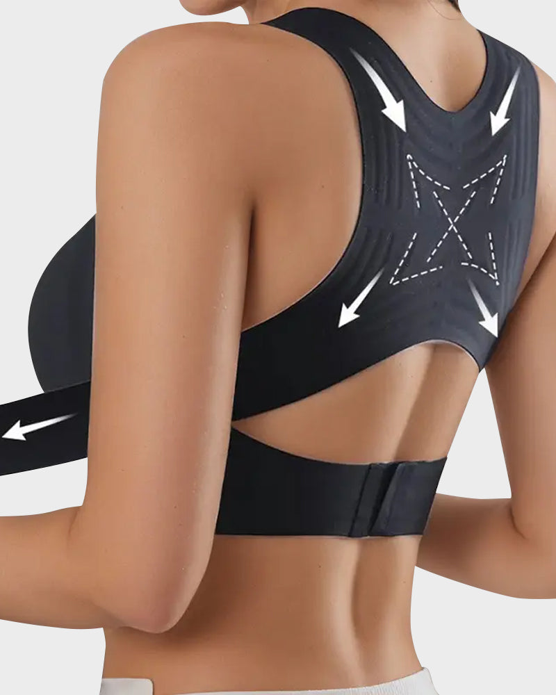 Vnproo®🌼💖Soutien-Gorge De Posture Sans Armatures À Fermeture Avant Et Dos Croisé