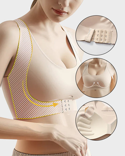 Vnproo®🌼💖Soutien-Gorge De Posture Sans Armatures À Fermeture Avant Et Dos Croisé